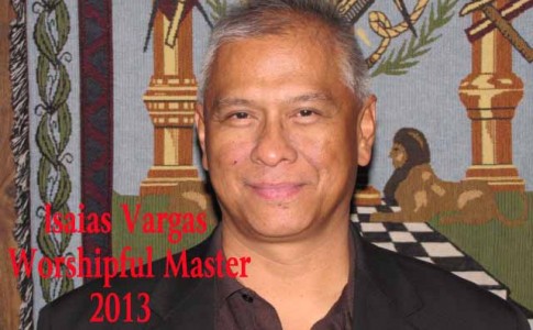 Brother Isaias Vargas, Worshipful Master 2013