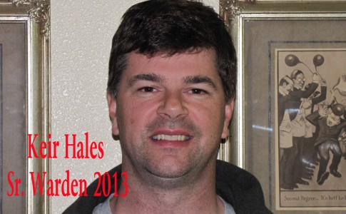 Keir Hales, Senior Warden, 2013