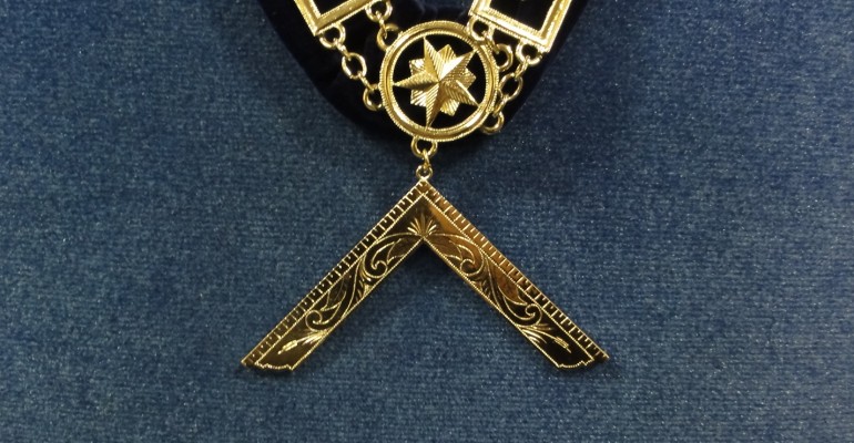 The Jewel worn by the Master of the Lodge. The Square.